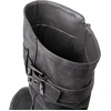 image:imageGLOBALWIN Chunky Mid Calf Fashion Dressy Motocycle Biker Military Style Combat Boots for Women Low Heel21yy08grey