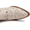 image:imageGLOBALWIN Cowboy Boots For Women Cute Cowgirl Boots Womens Western Boots With Embroidery Side Zipper Chunky Heel23yy15 Beige