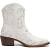 image:imageGLOBALWIN Cowboy Boots For Women Cute Cowgirl Boots Womens Western Boots With Embroidery Side Zipper Chunky Heel23yy15 White