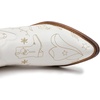 image:imageGLOBALWIN Cowboy Boots For Women Cute Cowgirl Boots Womens Western Boots With Embroidery Side Zipper Chunky Heel23yy15 White
