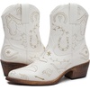image:imageGLOBALWIN Cowboy Boots For Women Cute Cowgirl Boots Womens Western Boots With Embroidery Side Zipper Chunky Heel23yy15 White