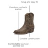 image:imageGLOBALWIN Cowboy Boots For Women Cute Cowgirl Boots Womens Western Boots With Embroidery Side Zipper Chunky Heel23yy16 Brown