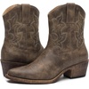 image:imageGLOBALWIN Cowboy Boots For Women Cute Cowgirl Boots Womens Western Boots With Embroidery Side Zipper Chunky Heel23yy16 Brown