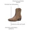 image:imageGLOBALWIN Cowboy Boots For Women Cute Cowgirl Boots Womens Western Boots With Embroidery Side Zipper Chunky Heel23yy16 Camel
