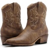 image:imageGLOBALWIN Cowboy Boots For Women Cute Cowgirl Boots Womens Western Boots With Embroidery Side Zipper Chunky Heel23yy16 Camel9