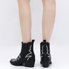 image:imageGLOBALWIN Cowboy Boots For Women Pointed Toe Pull On Chelsea Ankle Booties The Western Cowgirl Boots23yy05 Black