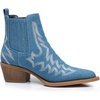 image:imageGLOBALWIN Cowboy Boots For Women Pointed Toe Pull On Chelsea Ankle Booties The Western Cowgirl Boots23yy05 Denim Blue