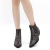 image:imageGLOBALWIN Cowboy Boots For Women Pointed Toe Pull On Chelsea Ankle Booties The Western Cowgirl Boots23yy05 Grey
