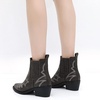 image:imageGLOBALWIN Cowboy Boots For Women Pointed Toe Pull On Chelsea Ankle Booties The Western Cowgirl Boots23yy05 Grey