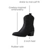 image:imageGLOBALWIN Cowboy Boots For Women Short Ankle Boots19yy16 Black