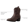 image:imageGLOBALWIN Cowboy Boots For Women Short Ankle Boots19yy16 Brown