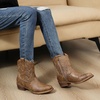 image:imageGLOBALWIN Cowboy Boots For Women Short Ankle Boots25yy06 Camel 2