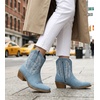image:imageGLOBALWIN Cowboy Boots For Women Short Ankle Boots25yy06 Denim Blue