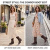 image:imageGLOBALWIN Cowboy Boots for Women MidCalf Western Style19yy17brown