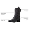 image:imageGLOBALWIN Cowboy Boots for Women MidCalf Western Style19yy17grey