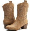 image:imageGLOBALWIN Cowboy Boots for Women MidCalf Western Style19yy17khaki