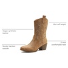 image:imageGLOBALWIN Cowboy Boots for Women MidCalf Western Style19yy17khaki