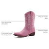 image:imageGLOBALWIN Cowboy Boots for Women MidCalf Western StylePink