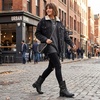 image:imageGLOBALWIN Fashion Ankle Boots For Women Low Heel Biker Boots21yy13 Distressed Silver