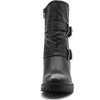 image:imageGLOBALWIN Fashion Ankle Boots For Women Low Heel Biker Boots21yy13 Distressed Silver
