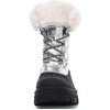 image:imageGLOBALWIN Snow Boots for Women Comfortable Winter Boots For Women Waterproof Fluffy Faux Fur Ankle Booties WaterResistant Short Boots For Women Warm Fur Boots LaceUp Outdoor Shoes21yy27 Silver