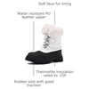 image:imageGLOBALWIN Snow Boots for Women Comfortable Winter Boots For Women Waterproof Fluffy Faux Fur Ankle Booties WaterResistant Short Boots For Women Warm Fur Boots LaceUp Outdoor Shoes21yy27 White