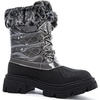 image:imageGLOBALWIN Snow Boots for Women Comfortable Winter Boots For Women Waterproof Fluffy Faux Fur Ankle Booties WaterResistant Short Boots For Women Warm Fur Boots LaceUp Outdoor Shoes21yy27 Gray