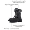 image:imageGLOBALWIN Snow Boots for Women Comfortable Winter Boots For Women Waterproof Fluffy Faux Fur Ankle Booties WaterResistant Short Boots For Women Warm Fur Boots LaceUp Outdoor Shoes21yy27 Black
