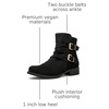 image:imageGLOBALWIN Womens Ankle Boots Fashion Booties For Women Low Heel21yy09 Black2
