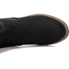 image:imageGLOBALWIN Womens Ankle Boots For Women Faux Fur Lined Winter Moto Boots Ankle Booties With Adjustable Double Buckles19yy19 Black2