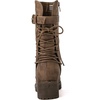 image:imageGLOBALWIN Womens Ankle Boots For Women Faux Fur Lined Winter Moto Boots Ankle Booties With Adjustable Double Buckles19yy19 Camel2