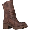 image:imageGLOBALWIN Womens Ankle Boots For Women Faux Fur Lined Winter Moto Boots Ankle Booties With Adjustable Double Buckles19yy19brown