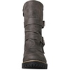 image:imageGLOBALWIN Womens Ankle Boots For Women Faux Fur Lined Winter Moto Boots Ankle Booties With Adjustable Double Buckles19yy19grey