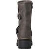 image:imageGLOBALWIN Womens Ankle Boots For Women Faux Fur Lined Winter Moto Boots Ankle Booties With Adjustable Double Buckles19yy19grey