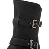 image:imageGLOBALWIN Womens Ankle Boots For Women Faux Fur Lined Winter Moto Boots Ankle Booties With Adjustable Double Buckles21yy07black