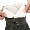 image:imageGLOBALWIN Womens Ankle Boots For Women Faux Fur Lined Winter Moto Boots Ankle Booties With Adjustable Double Buckles21yy07grey