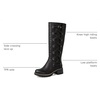 image:imageGLOBALWIN Womens Boots Back Lace Up Fall Winter Fashion Knee High Boots For Women22yy08 Black