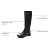 image:imageGLOBALWIN Womens Boots Back Lace Up Fall Winter Fashion Knee High Boots For WomenSilver