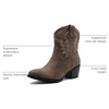 image:imageGLOBALWIN Womens Brown Cowgirl Boots Ankle Booties22yy10 Camel2