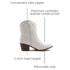 image:imageGLOBALWIN Womens Brown Cowgirl Boots Ankle Booties22yy10 White