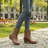 image:imageGLOBALWIN Womens Brown Cowgirl Boots Ankle Booties25yy04 Camel
