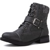 image:imageGLOBALWIN Womens Combat Boots Lace Up Boots For Women Ankle Booties With Low Heel Fashion Dressy Short Boots2102grey
