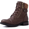 image:imageGLOBALWIN Womens Combat Boots Lace Up Boots For Women Ankle Booties With Low Heel Fashion Dressy Short Boots2121brown