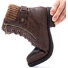 image:imageGLOBALWIN Womens Combat Boots Lace Up Boots For Women Ankle Booties With Low Heel Fashion Dressy Short Boots2121brown