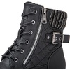 image:imageGLOBALWIN Womens Combat Boots Lace Up Boots For Women Ankle Booties With Low Heel Fashion Dressy Short Boots21yy18 Black