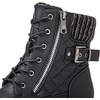 image:imageGLOBALWIN Womens Combat Boots Lace Up Boots For Women Ankle Booties With Low Heel Fashion Dressy Short Boots21yy18 Black