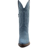 image:imageGLOBALWIN Womens Cowboy Boots Comfortable Brown Cowgirl Boots For Daily Wear Work amp Travel Square Toe Fall Boots With Low Heel And Easy Side Zipper Versatile Mid Calf Boots For Women23yy13 Denim Blue