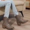image:imageGLOBALWIN Womens Cowboy Boots Short Western Boots Ankle Booties25yy01brown