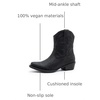image:imageGLOBALWIN Womens Cowboy Boots Short Western Boots Ankle BootiesBlack