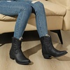 image:imageGLOBALWIN Womens Cowboy Boots Short Western Boots Ankle BootiesBlack
